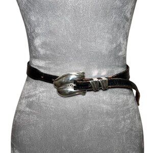 Barry Kieselstein Sterling Buckle Set with Kieselstein Leather Snake Embossed be